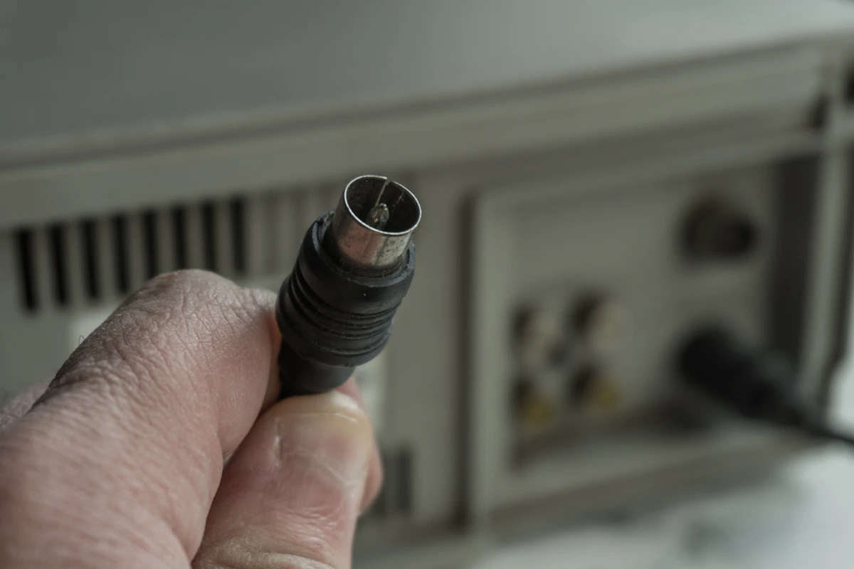 MoCA adapter home network setup with coax connections